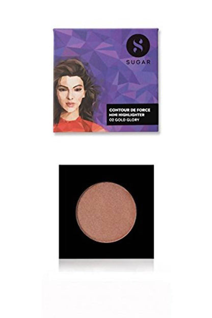 Sugar Cosmetics Contour De Force Mini Highlighter - 02 Gold Glory - 4 g