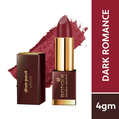 Biotique Diva Pout Lipstick - Dark Romance - 4 gm