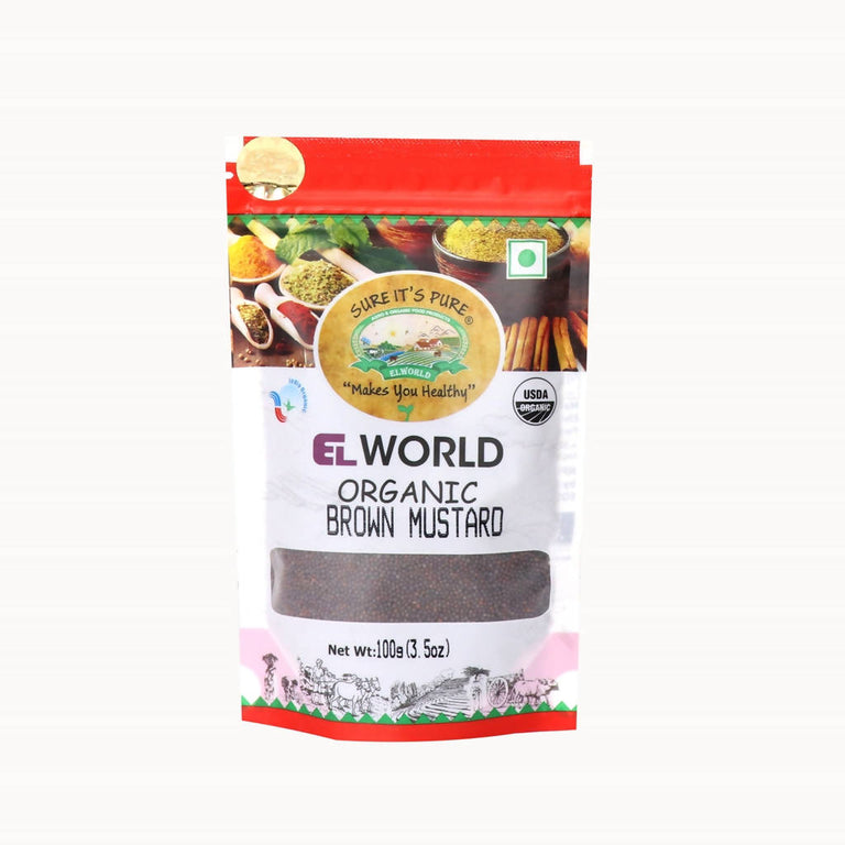 El World Organic Brown Mustard - 100 gm