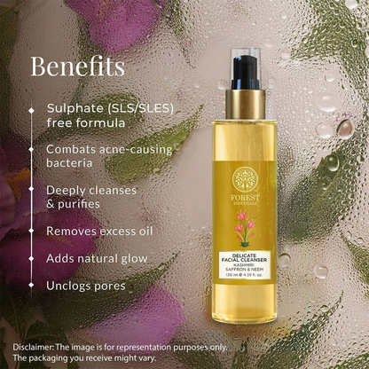 Forest Essentials Delicate Facial Cleanser Kashmiri Saffron & Neem - 50 ml