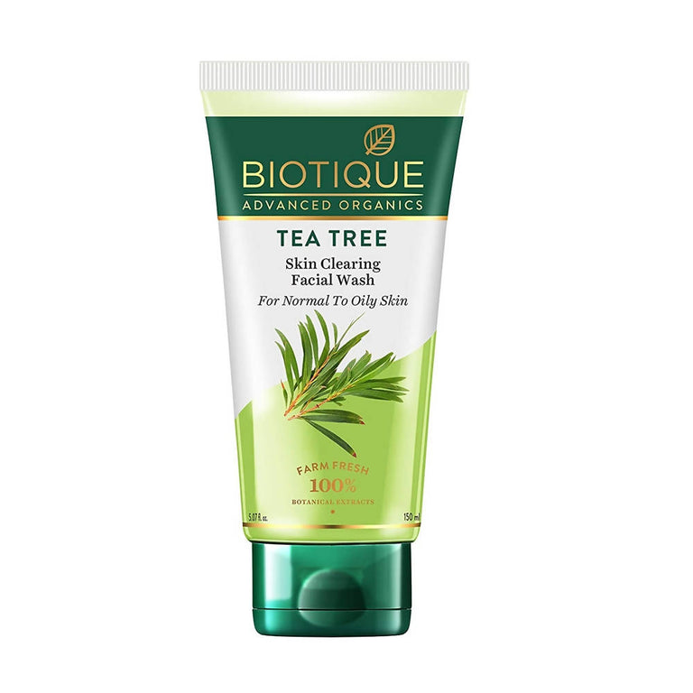 Biotique Advanced Organics Tea Tree Skin Clearing Facial Wash - 150 ml