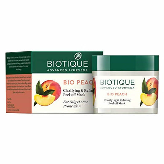 Biotique Advanced Ayurveda Bio Peach Clarifying & Refining Peel-Off Mask - 50 Gm