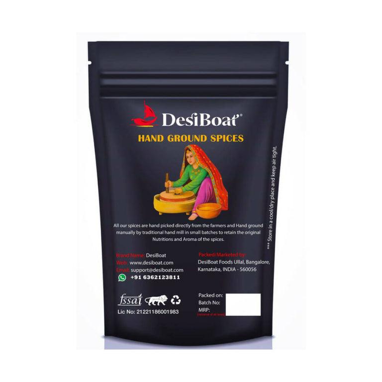 DesiBoat Malabar Black Pepper Powder Whole - 50 gm